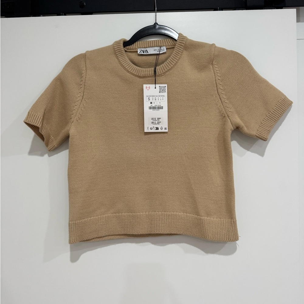 Zara knit cropped top
